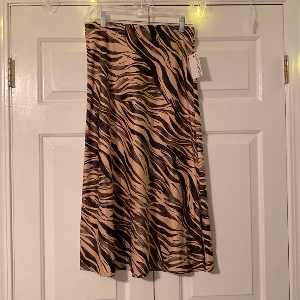 Zebra Print & Blush Nine West Skirt